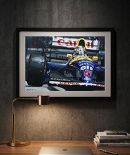 NIGEL MANSELL F1 A3 print from painting by Greg Tillett poster Formula 1 art
