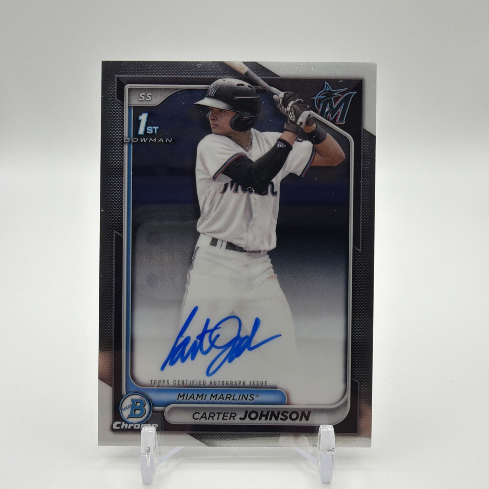 CARTER JOHNSON 2024 Bowman Draft Chrome   1st Prospect Auto  #CPA-CJ  MARLINS