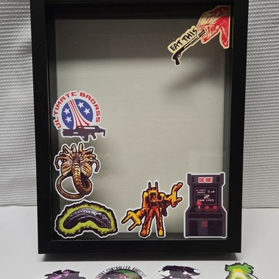 FrameWorks 11x14 MDF Shadow Box Frame Black Star Wars Aliens Stickers