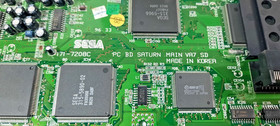 Sega Saturn Console Motherboard Korea  Parts or Repair Only VA7 SD