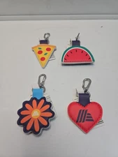 ALDI Quarter Keeper Keychain |Lot of 4| Watermelon • Flower • Pizza • Heart NEW