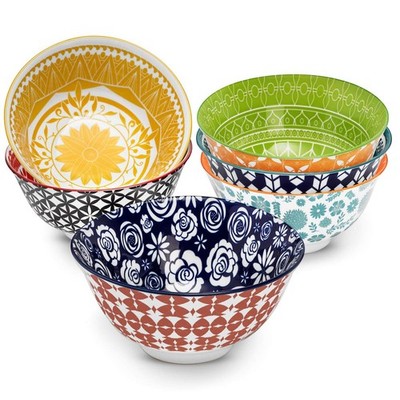 Annovero Cereal Bowl - Dishes for Serving Soup, Salad, Breakfast - Decorative Co