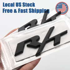 Fender Letter Badge Matte Black For 2011-2016 Charger Durango Rt Rt Emblem 2pcs Fender Letter Badge Matte Black For 2011-2016 Charger Durango Rt Rt Emblem 2pcs