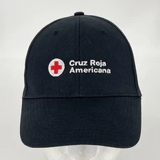 Cruz Roja Americana Hat - Red Cross - Black StrapBack Baseball Cap EUC