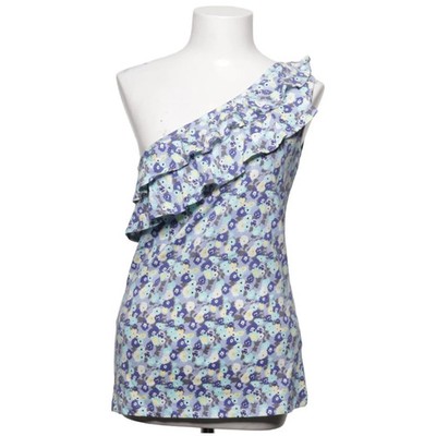 VILA Clothes, Top, Größe: M, Blau/Mehrfarbig, Baumwolle, Blumen, Damen #FkE