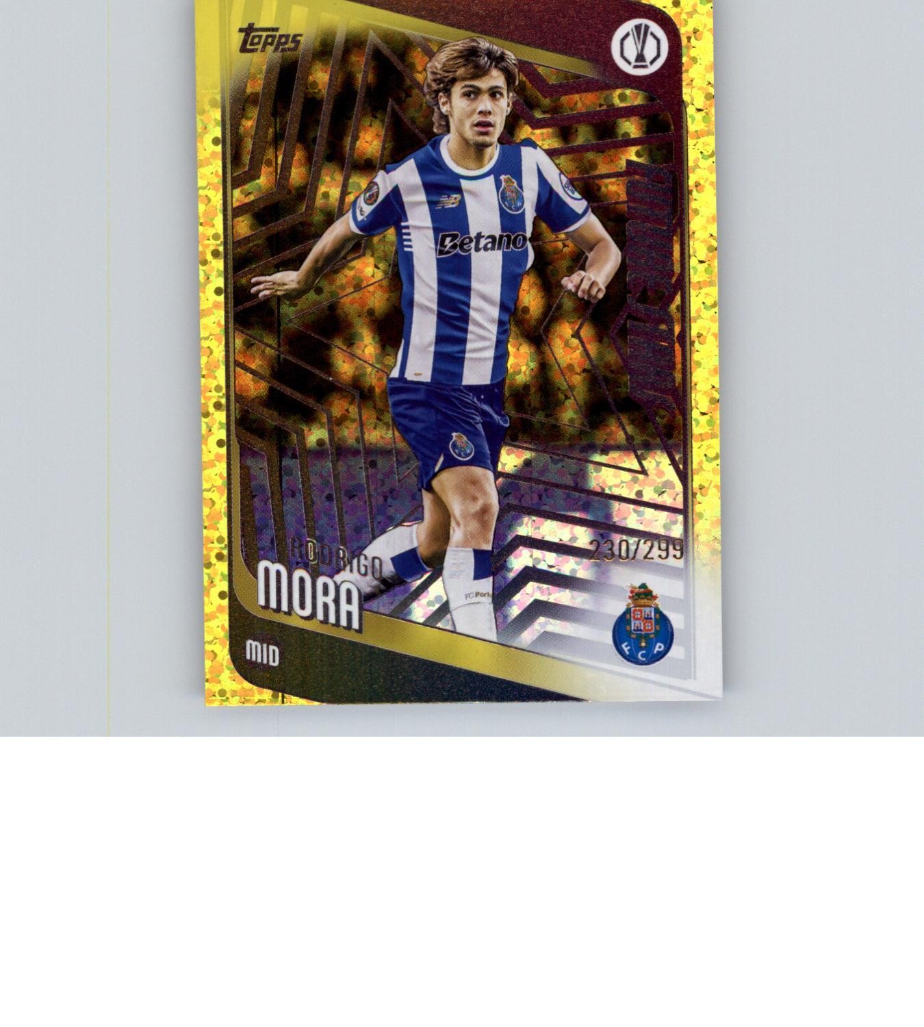 2025-26 Topps Chrome UEFA Club Competitions #83 Rodrigo Mora Yellow Holo/299