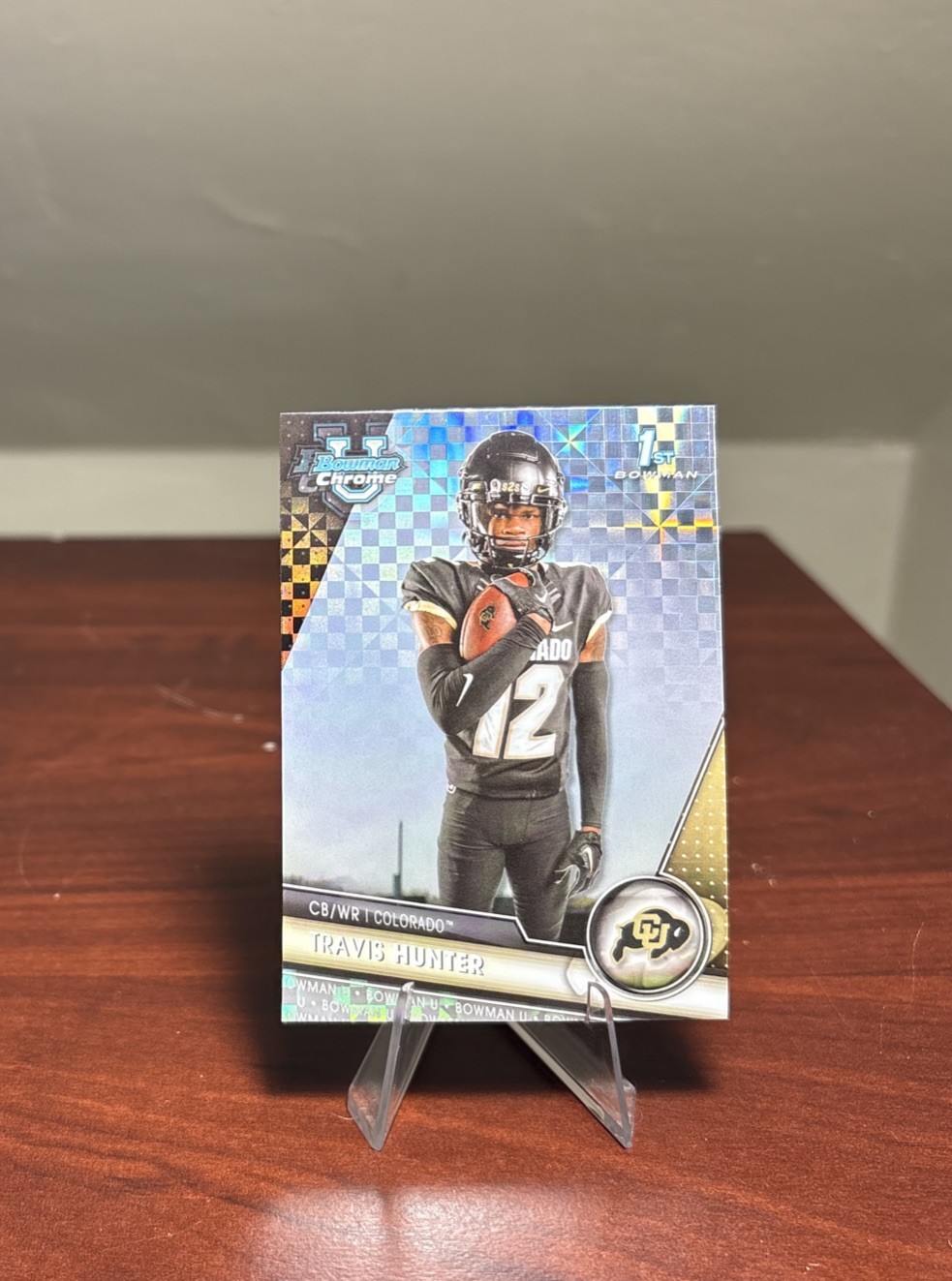 Travis Hunter 2023 Bowman Chrome U 1st University X-Fractor #36