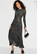 ULLA JOHNSON AMARI JERSEY LONG SLEEVE DRESS SIZE M MSRP $490