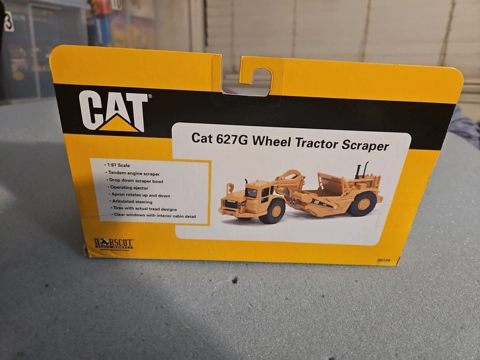 Norscot HO 55134 Die-Cast Cat 627G Wheel Tractor Scraper - Image 3 of 3