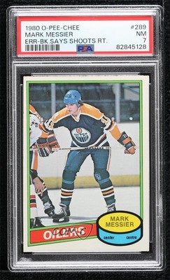 1980-81 O-Pee-Chee Mark Messier #289 PSA 7 Rookie RC HOF