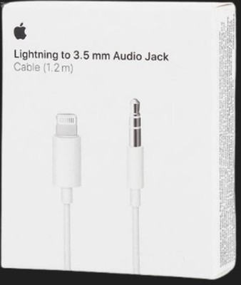 Apple 1.2m Lightning to 3.5 mm Audio Cable - White (MXK22AM/A) for