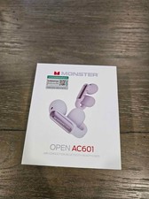 Monster Wireless Earbuds Open AC601, Comfort Clip-On Bluetooth Earbuds, Purple