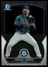 2023 BOWMAN CHROME PROSPECTS MICHAEL ARROYO RC SEATTLE MARINERS #BCP-180