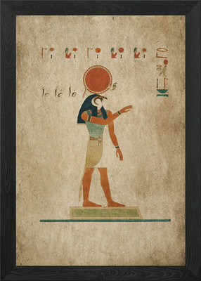 RaEgypt Gott gerahmtes Wandbild Poster Leinwanddruck Bild