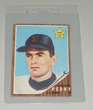 1962 TOPPS BASEBALL #199 GAYLORD PERRY ROOKIE GIANTS NICE! MCCANNENTERPRISES