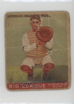 1933 Goudey Big League Chewing Gum R319 Muddy Ruel Herold (Muddy) Rookie RC 2s2