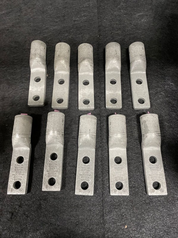 BURNDY YA34A3N131T12E Lug Compression Connector Straight 500 KCMIL, Box of 10