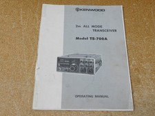 Kenwood TS-700A Ricetrasmettitore All Mode 2m Manuale di Uso (originale)