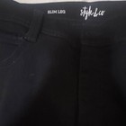 Style&co Women's Black Slim Leg Jeans Size 16 Stretch 5-Pocket Mid Rise — photo 1