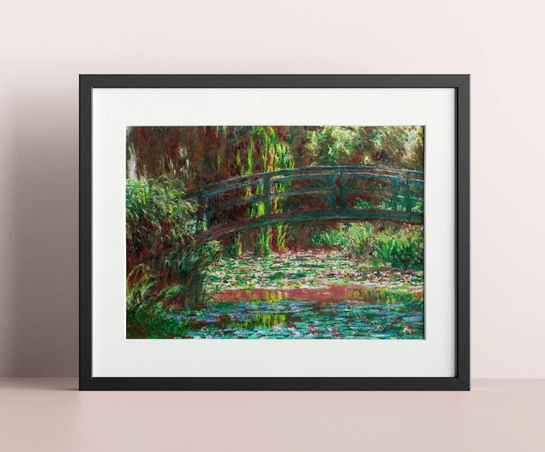 Estampe 'Jardin De L'artiste à Giverny' De Claude Monet - Réédition Athéna 1989, Neuve