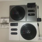 New ListingPS3 Two DJ Hero Turntables White and Silver with two dongles and DJ Hero 2 game