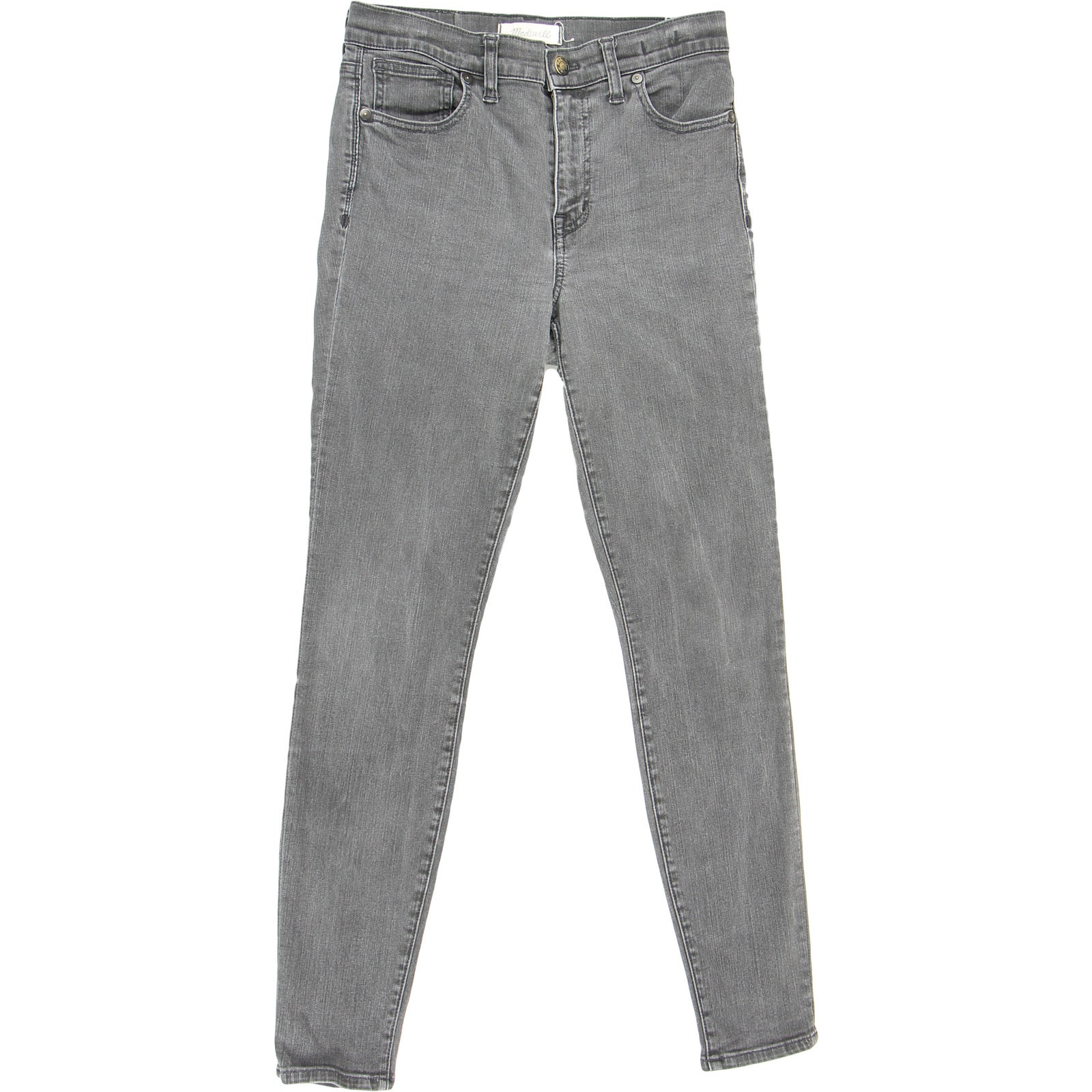 Madewell High Rise Skinny Jeans in Black Size 28 9-Inch Inseam