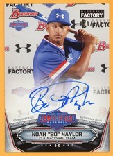 BO NAYLOR 2017 Bowman Under Armour Autograph Rookie On- ard AUTO SER # /199