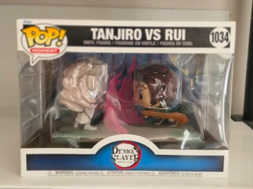 FUNKO POP VINYL MOMENT DEMON SLAYER TANJIRO VS RUI # 1034
