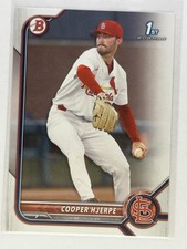 2022 Bowman Draft #BD-95 Cooper Hjerpe St. Louis Cardinals