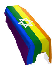 Israel Pride Coffin Drape Flag - Premium Quality and Made To Order in the UK