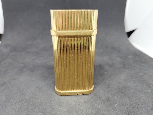 Vintage Cartier Gasfeuerzeug Godron Goldstreifen funktionstüchtig - Bild 5 von 10