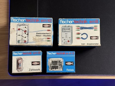  Fischer em5/6/8/10  Zählwerk Elektromechanik Bausteine OVP #34