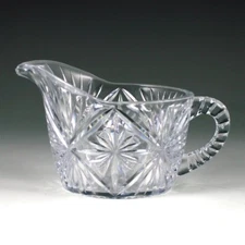 Plastic Crystal Cut 8 oz Coffee Cream Pitcher Tableware Party Supplies