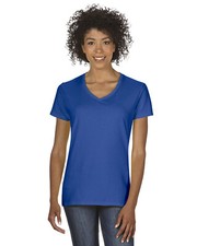 Gildan Ladies' Heavy Cotton 5.3 oz. V-Neck Cap Sleeves T-Shirt G500VL S-3XL