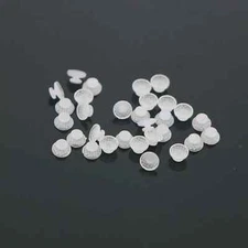 10Pcs/Pack Dental Orthodontic Ceramic Lingual Button Bondable Round Base Clear