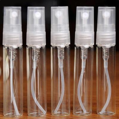 Tragbare 10 Stück 3ml/5ml leere klare feine Nebel Glasflaschen Leerflaschen Glas