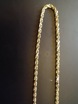 14k GOLD HALSKETTE SEIL KETTE 13,92 GRAMM 20'' LANG KEIN KRATZER 