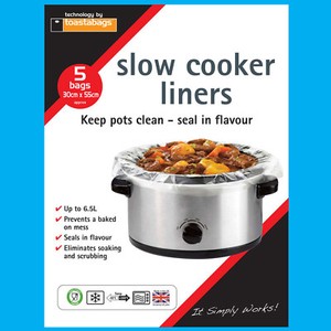 5x Slow Cooker Liners Transparent No Mess On Pots Bags Oval Slow Cookers 5060080671946 Ebay