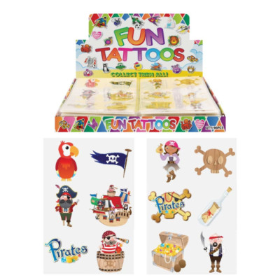 Kinder Piraten Tattoos Party Tasche Füllstoffe Jungen Mädchen Kinder temporäres Tattoo