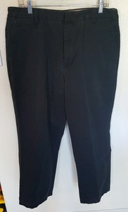Dockers Black Relaxed Fit Flat Front Slacks Men Size 36x29 | eBay