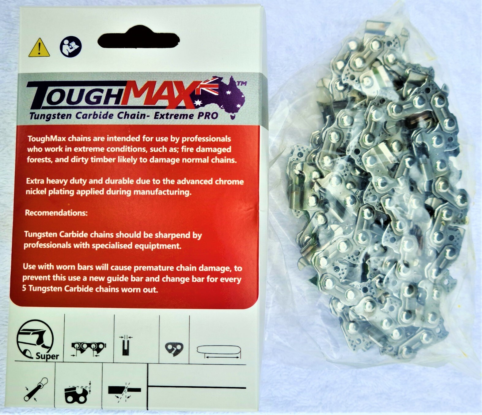 20-Inch Chainsaw Bar & Tungsten Carbide Chain Combo For Stihl Saws (.063 Gauge, 3/8 Pitch, 72DL) 2 thumbnail image