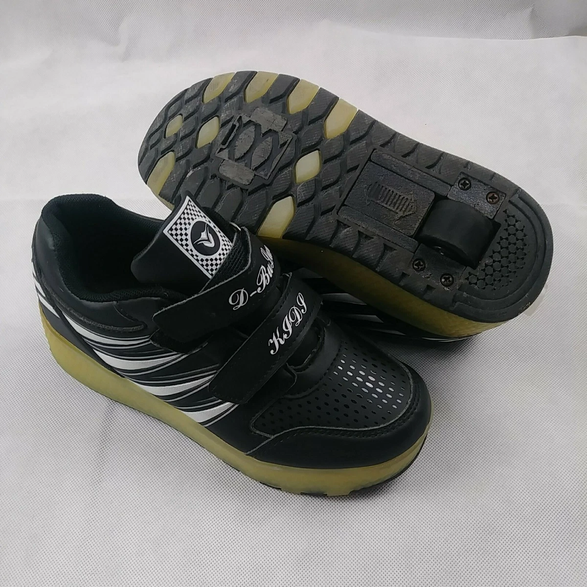 Sneakers with shop wheels rollers