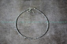Labradorite 4mm Beaded Choker Healing Reiki Dainty Women Crystal Necklace Gifts