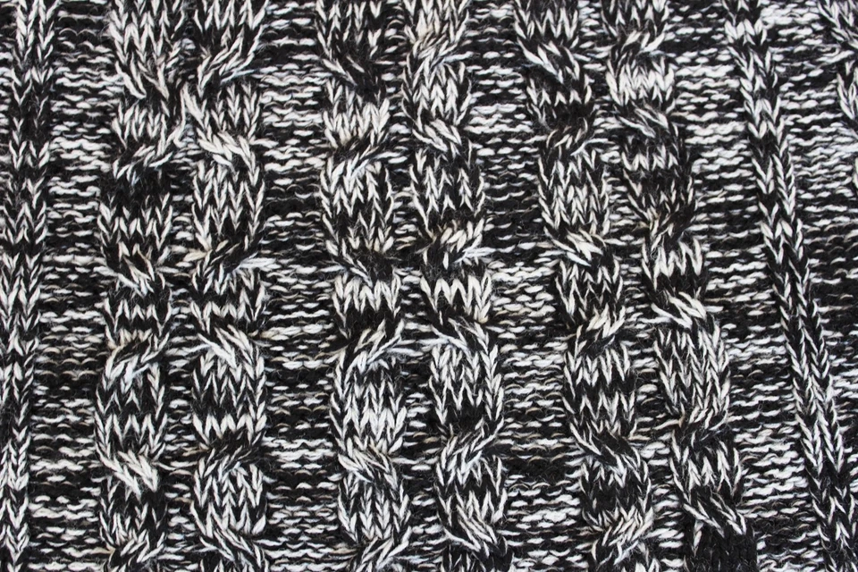 Nuevo con etiquetas Suéter Mármol Tejido con Cable Negro o Azul Marino S M L Active Basic EE. UU. SW2095 Foto 3 de 4