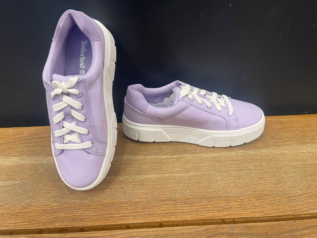 ■Timberland■ Women's Laurel Coat Canvas Lilac TB0A64GCEY21 TIMBERLAND WOMEN'S LAUREL COURT LOW LACE SNEAKER LIGHT