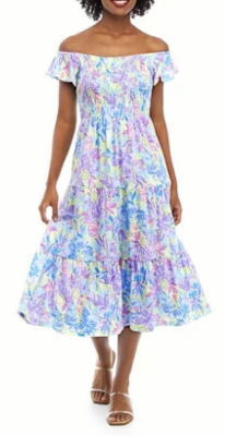 knee length dresses for ladies Rissy Midi Dress Lilly Pulitzer