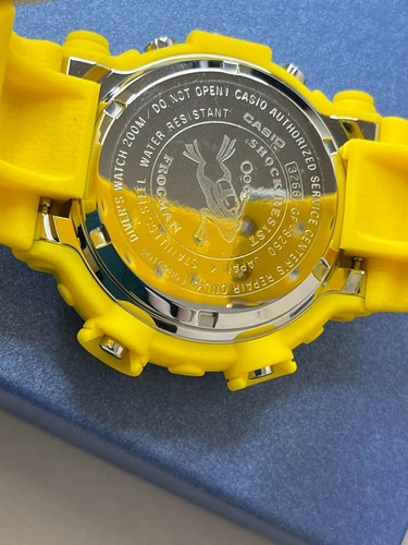 CASIO G-SHOCK GF-8250-9JF Yellow Rubber Solar Digital Watch FROGMAN Unused Japan - Picture 18 of 24