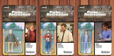 Parks and Recreation 3-Action Figures Andy Jerry Ann Super Brand