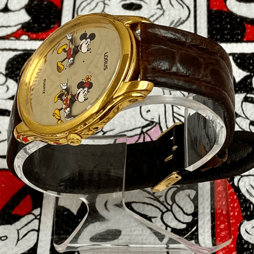 Vintage Disney X Lorus by Seiko Mickey & Minnie Mouse Dual Time Unisex Watch - Picture 7 of 16