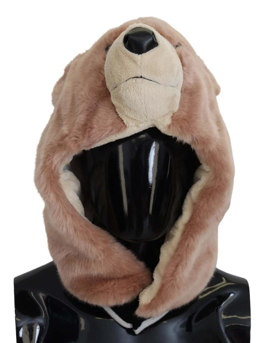 Bear head best sale fur hat